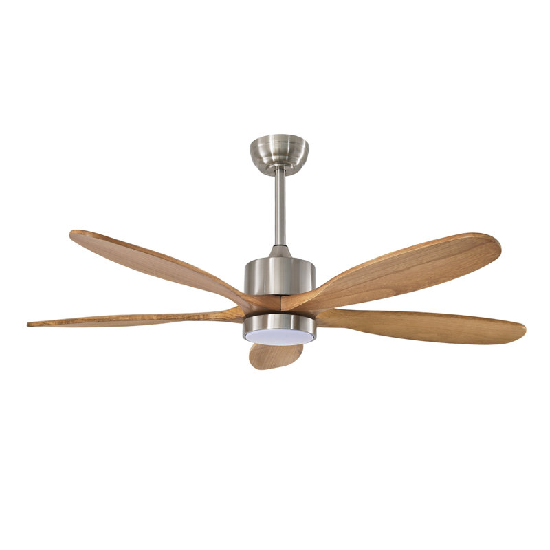 52" Ceiling Fan with Lights Quiet DC Motor  Ceiling Fans 6 Speed Levels,Reversible Ceiling Fan, for Patio Living Room, Bedroom