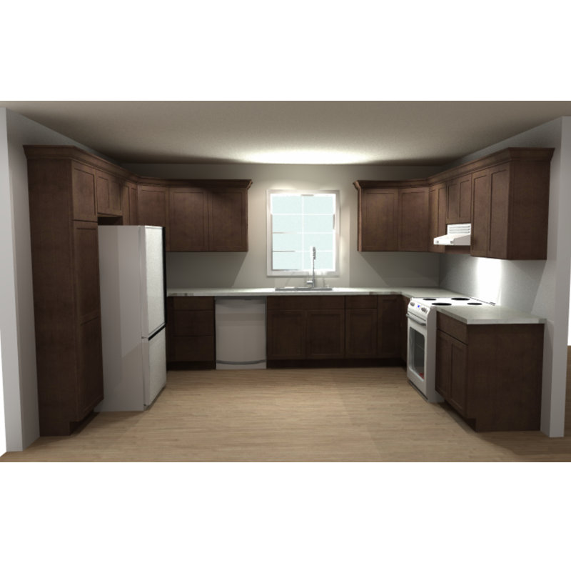 Dwelling Livingston U-Shape Pre-Assembled Kitchen Cabinet