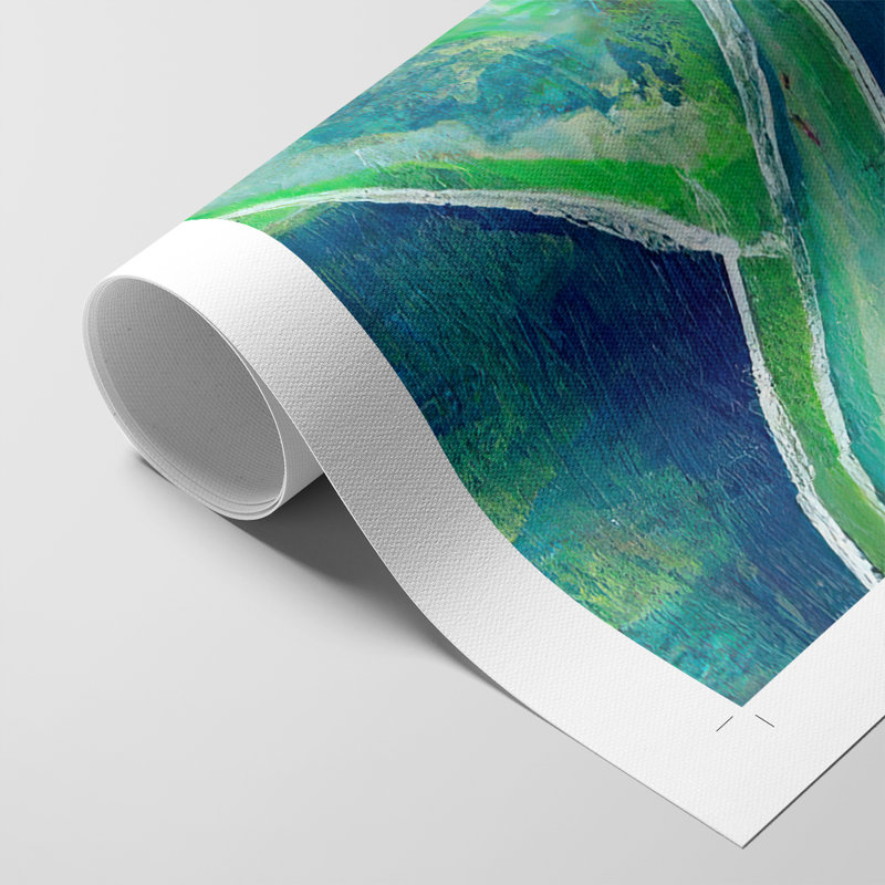 GeometricInCoolIV -Canvas Print Only - NOT FRAMED