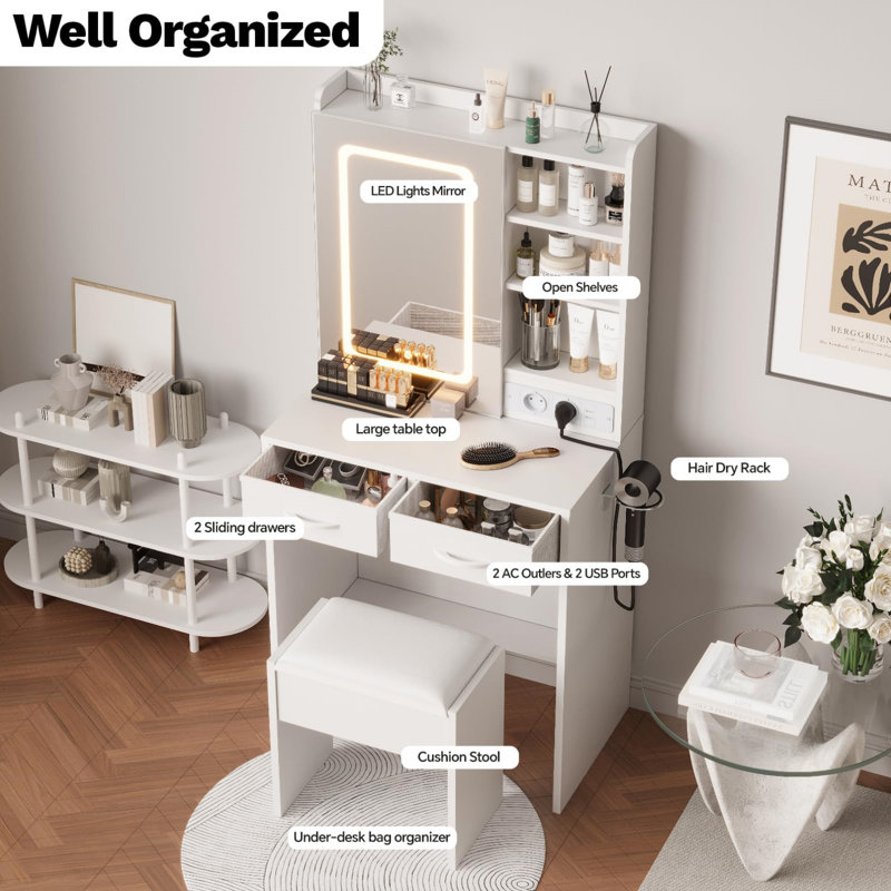 Dressing Table, White