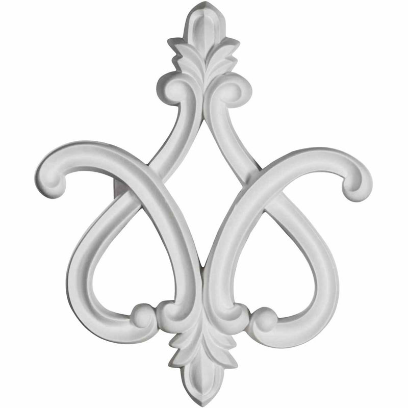 Molette h 11,88 po x l 9,88 po x p 1,88 po Fleur-de-lis