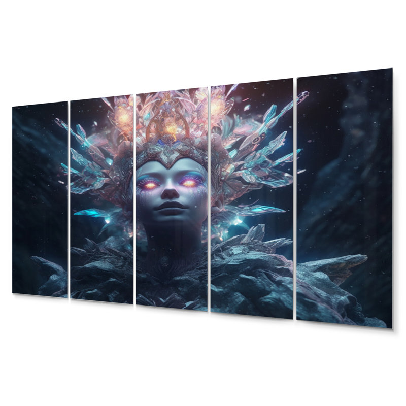 Personnage féminin Villian I - mode femme, ensemble de décorations murales en métal