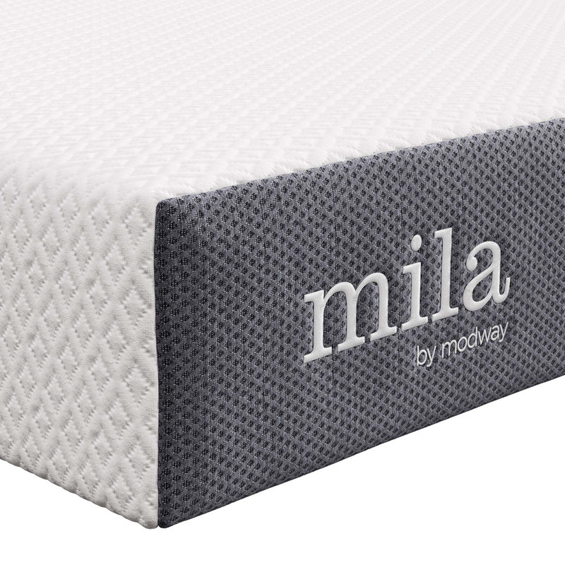 Mila 8" Twin Gel Memory Foam Pillowtop Mattress