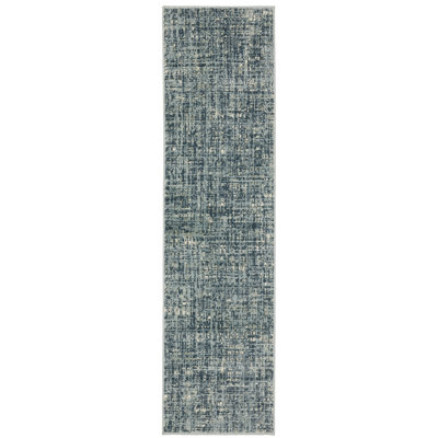 Matsumura Striped Blue/Gray Area Rug