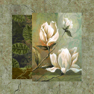 Granite Magnolias - peinture sur toile tendue