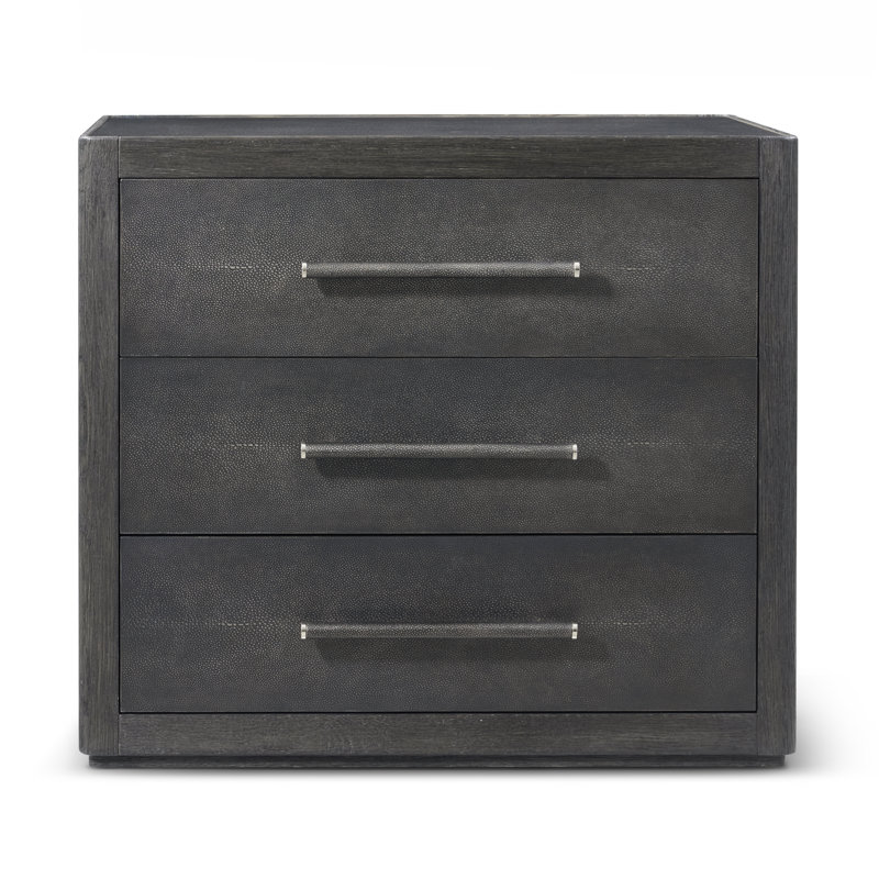 Maxwell 3 - Drawer Nightstand, Obsidian