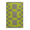 Machine Washable Checkered Green Area Rug