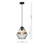 Denair 1 - Light Black Lantern Pendant