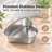 Set of 5 Replacement Stainless Steel Bowl Inserts for Smart Wet Food Feeder, 150g Capacity Each, Silver-135387726