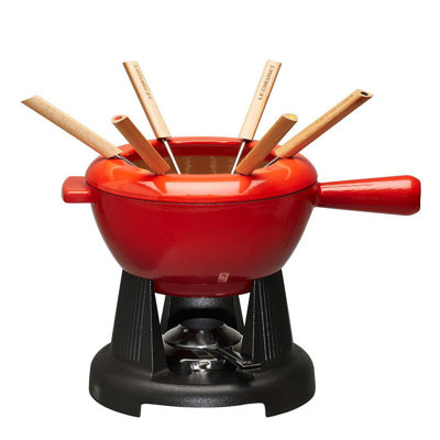 Fondue-Set Mode aus Gusseisen