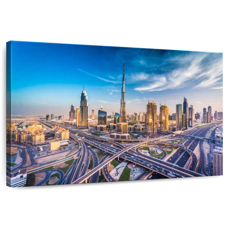 Nicci Dubai Busy Highway, 20" H x 30" W