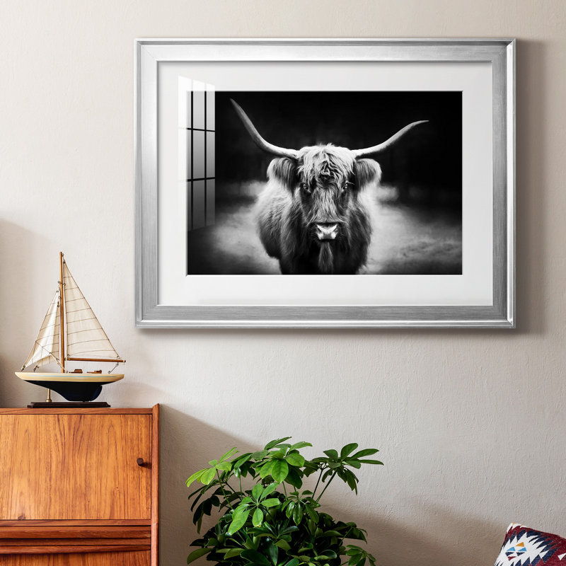 Reproduction d'art de qualité supérieure, photographie encadrée, prêt à accrocher, Cadre argenté, Blanc