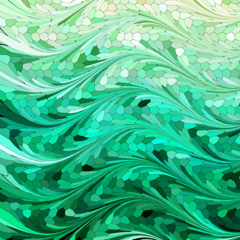 " Emerald Sea " by Lisa Argyropoulos, 12" H x 12" W  , No, Wrapped Canvas