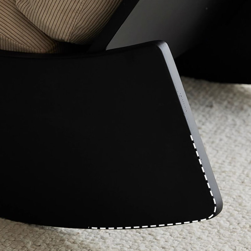 Chaise berçante simple en velours côtelé Casual