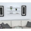 Ensemble de tablettes murales modernes, blanc, 23,6 po x 0,8 po x 5,7 po | 100% panneau de particules enduit de mélamine, épaisseur: 0,7 pouce | Solution de rangement polyvalente, conception murale, parfaite pour la décoration intérieure et l'organisation
