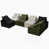 Beige / noir / vert est en rupture de stock