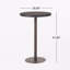 Outdoor 26" Round Pe Rattan Bar Table