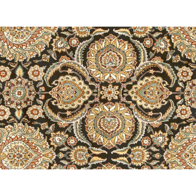 Tapis rectangulaire en laine noué à la main