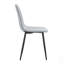 Ensemble confortable de chaises de salle à manger en lin et coton, siège et dossier intégrés, assorti à la maison moderne-129493836