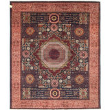 Traditional, Transitional One-of-a-Kind Rectangle 8'8" X 9'5" Hand Knotted Area Rug