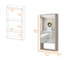 Pharmacie rectangulaire avec miroir-264217475