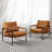 Eisenman 27.09'' W Leather Upholstered Accent Armchair-249569278