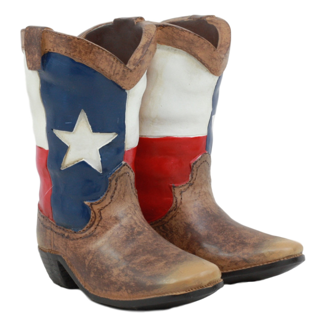 Toria Foundry Select Western Cowboy Texas Flag Boots Salt and Pepper Shaker Set Foundry Select
