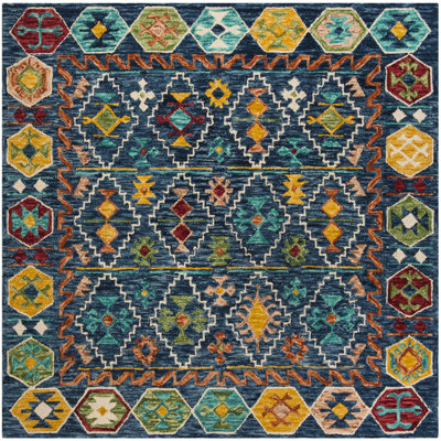 Deyoung Hand Tufted Wool Southwestern Rug