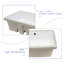 Lavabo de salle de bain rectangulaire encastré classique en céramique avec trop-plein 19,5 po x 14 po x 6 po, blanc, teinté, pour différents environnements Modern 19,5 po x 14 po, teinté
