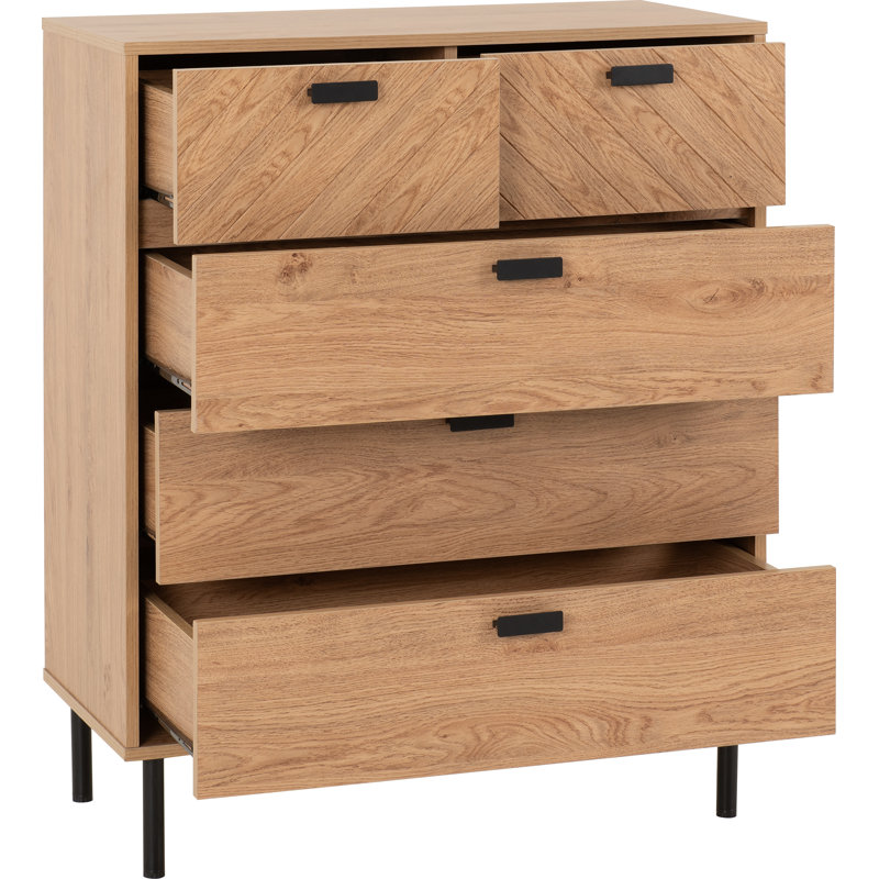 Nathainel - Two Over Three Drawer Chest