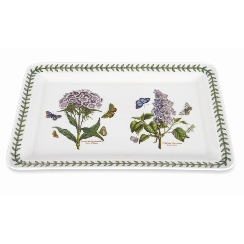 Plateau de jardin Portmeirion Botanic, rectangulaire 15,5 po x 10 po