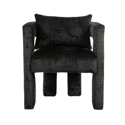 Upholstered Chenille Armchair