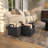 Leather Handmade Decorative and Functional Storage Basket with Handles