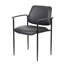 Chaise empilable Jill Diamond, siège carré en cascade, noir Caressoft