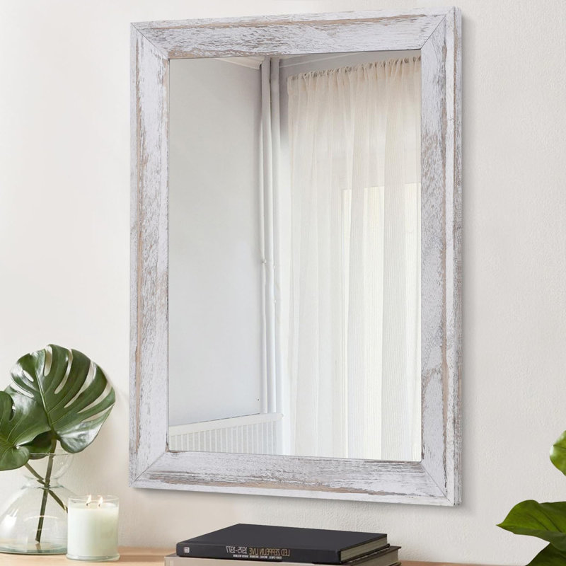 Rectangle Mirror, White