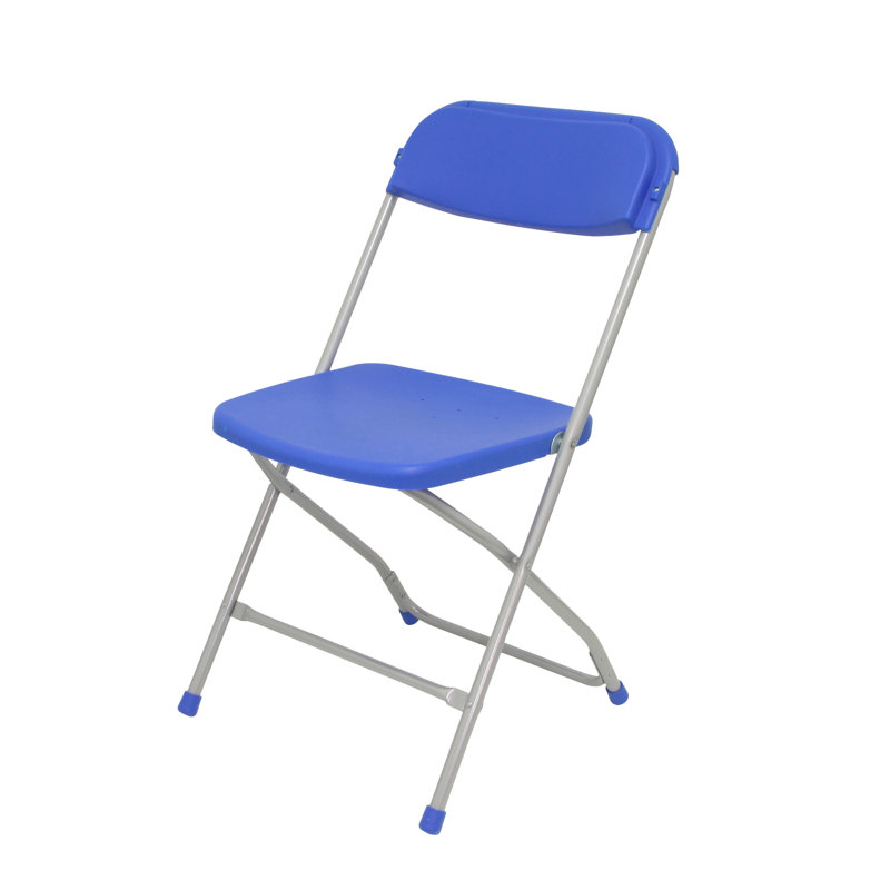 Plastic / Resin Padded Folding Chair Set, Blue