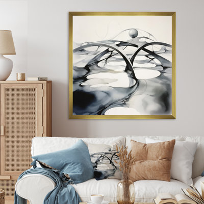 Abstract Neutral X, impression sur toile encadrée