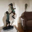 Statue d'enfant en balançoire en bronze, enfants, balançoire, L 20 po x l 9 po x H 39 po