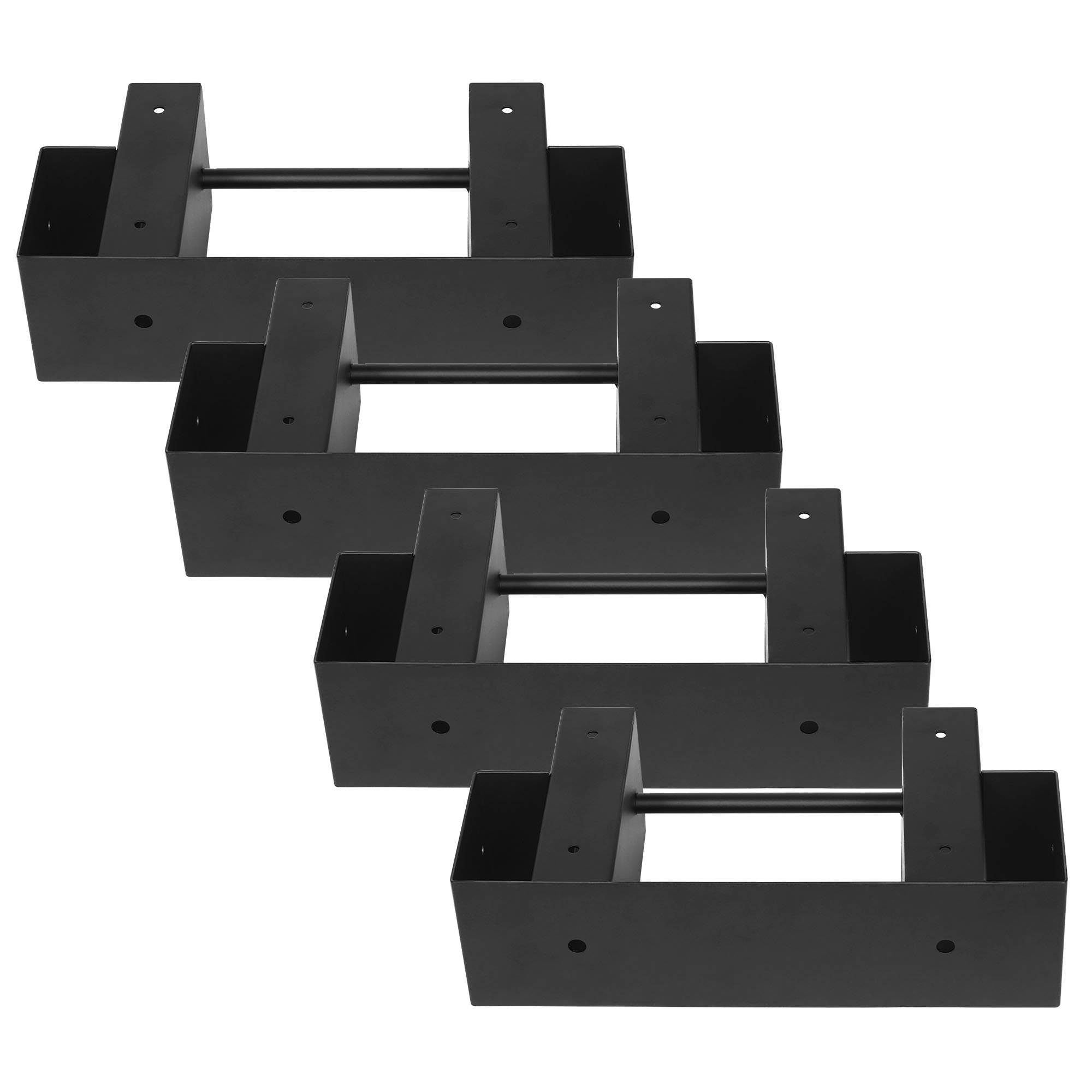 Latitude Run® 4PCS Fireplace Lumber Wood Rack Adjustable Firewood Rack ...