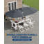 Parasol de patio rectangulaire à double face de 15 pi avec lumières solaires à DEL, base et sac de sable pour piscine, jardin et cour arrière-1692596907