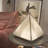 Triangular Pyramid Table Lamp Stainless Steel Base Desk Lamp