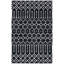 Tapis noir en laine / viscose touffeté à la main Lina-1795700495