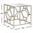 Oxendine Mirrored Glass Top End Table