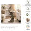 Table d'appoint avec plateau décoratif en marbre et table d'appoint sculpturale
