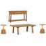 Bernstein Rectangular Cocktail Table With 2 Pedestal Accent End Table And Sofa Table