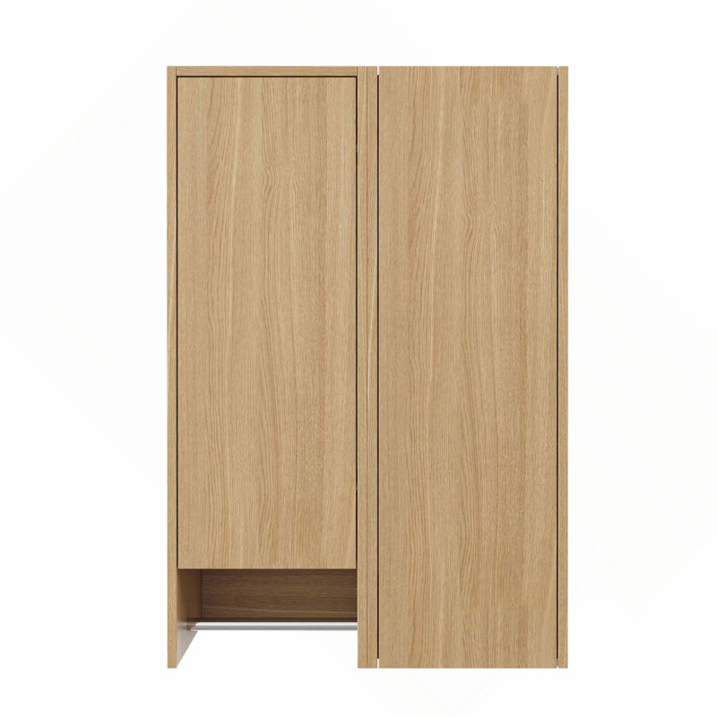Armoire murale 24 po avec 2 portes à fermeture douce et 1 porte-serviettes pour petite salle de bain, bureau et rangement