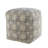 Ava Square Floral Pouf Ottoman