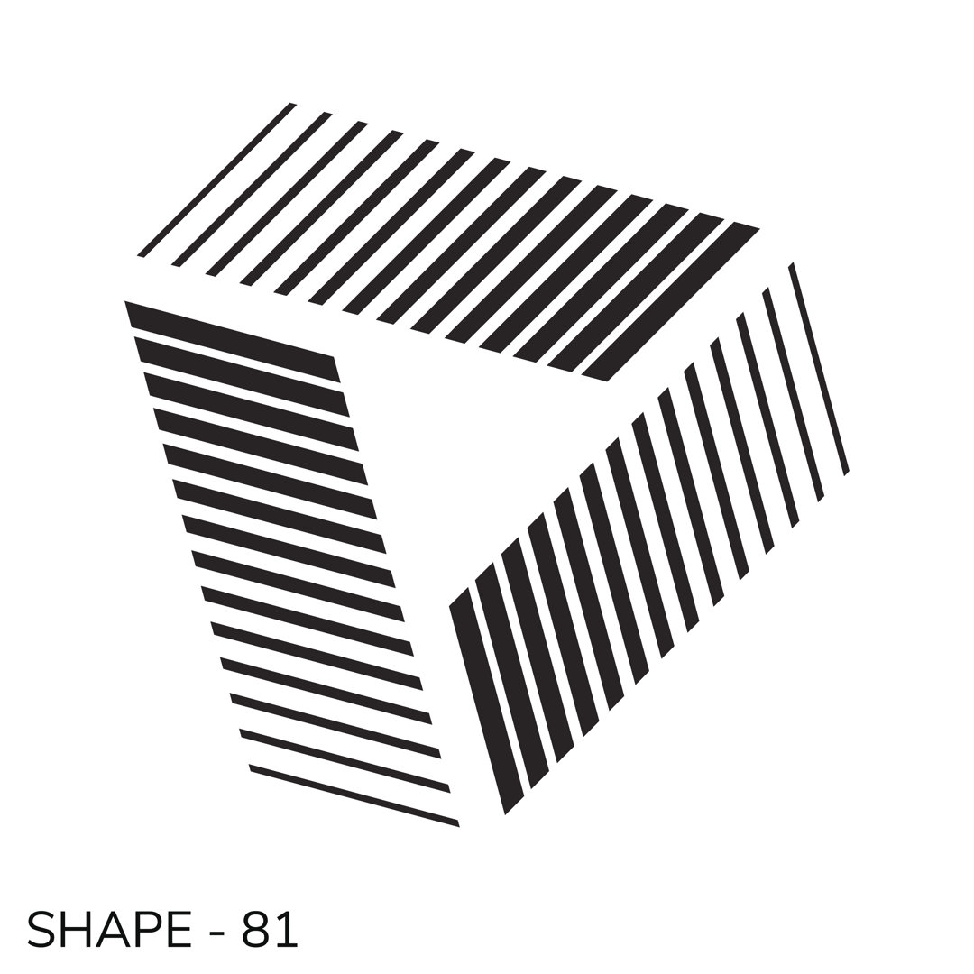 Simple Geometric Shape by Vanzyst - Wrapped Canvas Print