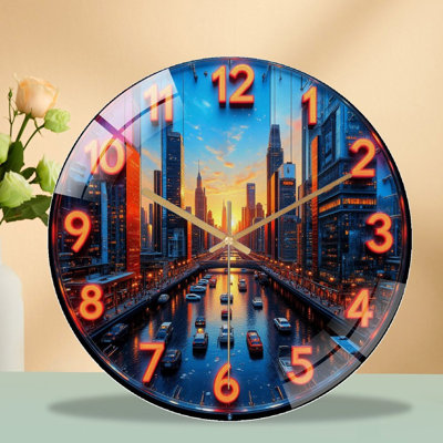 Horloge murale moderne 12 po