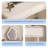 47.24"White Solid Wood Dressing Table and Storage Cabinet Set
